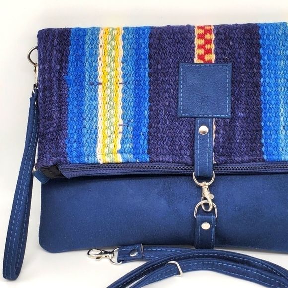 Suede Sheep Wool Handbag - Picture 2 of 14